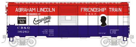 Friendship Train CB&Q Boxcar 36262
